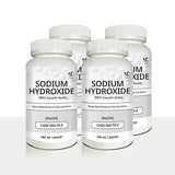 Yield RX Sodium Hydroxide (Caustic Soda) - Ultimate Drain Opener and Cleaner Chemical Solution | Pack of 4