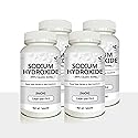 Yield RX Sodium Hydroxide (Caustic Soda) - Ultimate Drain Opener and Cleaner Chemical Solution | Pack of 4