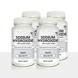 Yield RX Sodium Hydroxide (Caustic Soda) - Ultimate Drain Opener and Cleaner Chemical Solution | Pack of 4