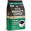 VitaCup Perfect Low Acid Coffee Ground, USDA Organic & Fair Trade, Mycotoxin Free, Dark Roast Guatemala Single Origin, Clean & Pure for Drip Coffee