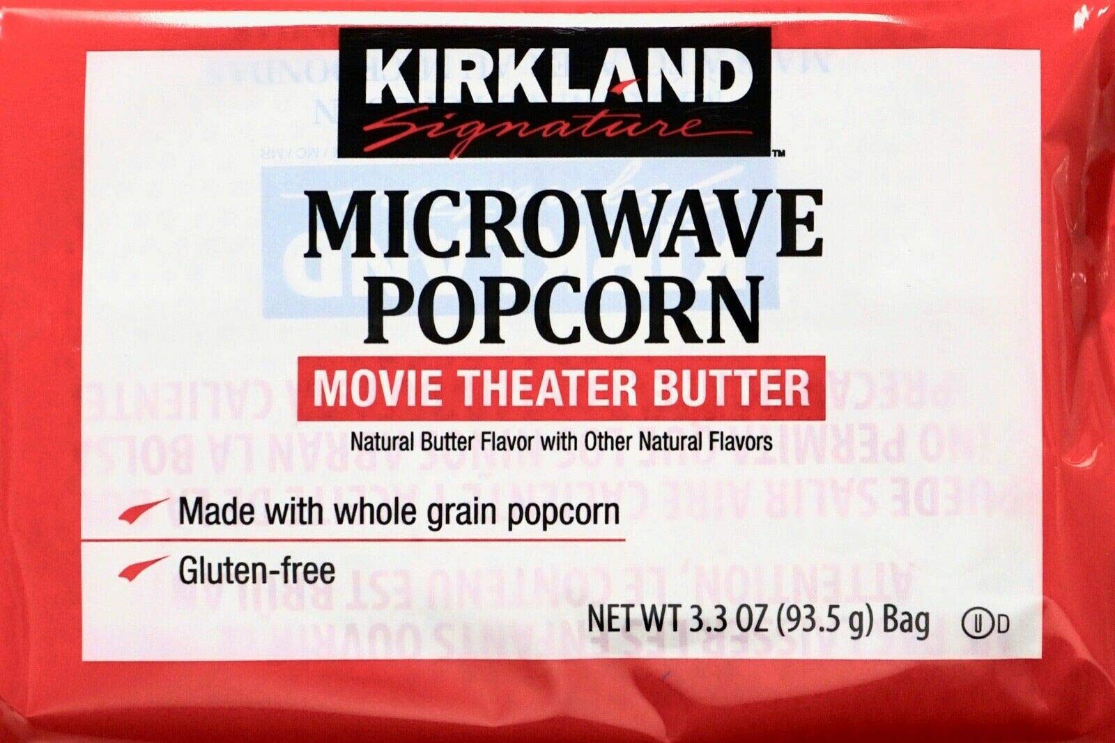 Kirkland Microwave Popcorn 3.3 Ounce, 4 Count Bags