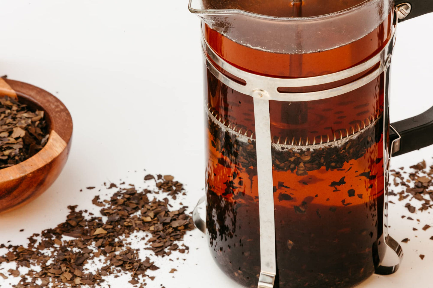 8 oz Dark Roast Yaupon Tea (loose leaf) - Lost Pines Yaupon Tea - Sustainably wild harvested yaupon, the only caffeinated plant native to North