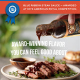 Mr. Spice Organic Garlic Steak Sauce, Salt Free Steak Sauce and Marinade, Gluten Free, Low Sodium Sauces and Marinades, Grill & Air Fryer, No Salt