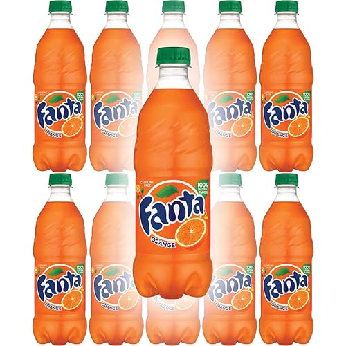 Fanta Orange Soda, 20 Fl Oz Bottle (Pack of 16, Total of 320 Fl Oz)