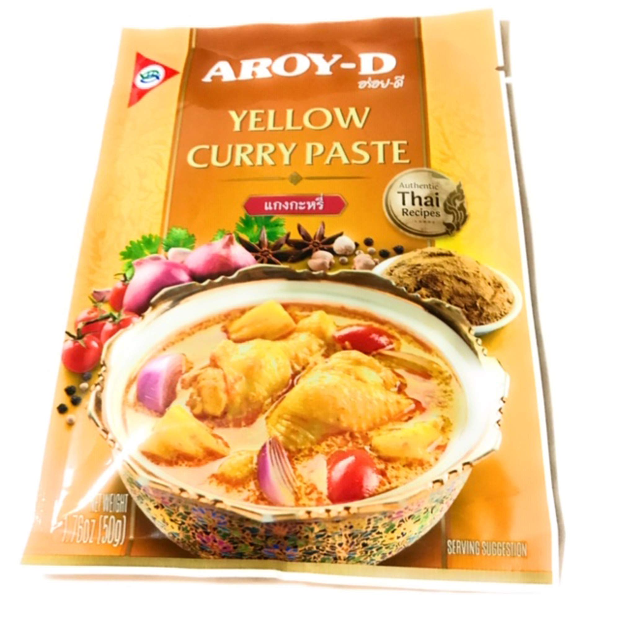 Aroy-D Yellow Curry Paste 1.76 oz or 50g