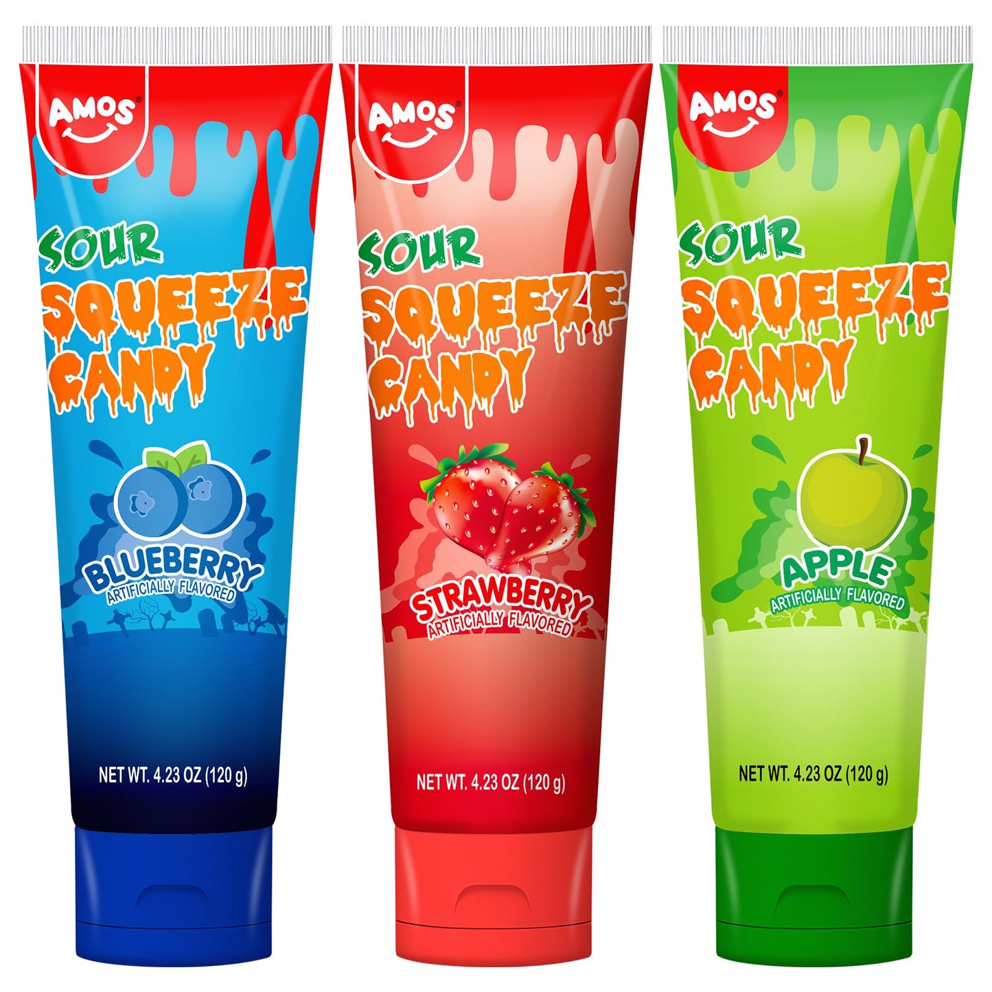 Amos Sour Squeez Candy (COMBO, 360G)