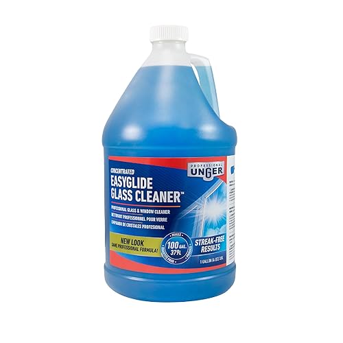 Unger Professional Streak-Free EasyGlide Glass Cleaner Concentrate, 1 Gallon, Ammonia-Free, Makes 100 Gallons of Solution, Safe for Tinted Windows