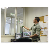 Unger Commercial SpeedClean Window Cleaning Kit - Complete Set with Telescopic Pole, Washing Pad for Streak-Free Windows and Glass