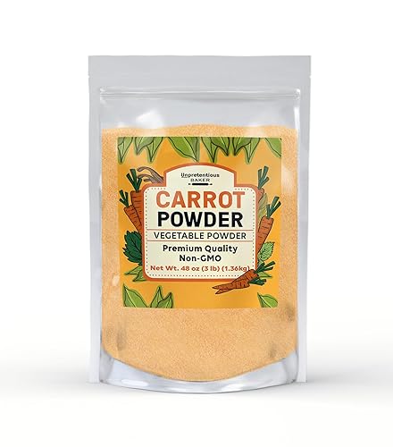 Unpretentious Carrot Powder, 3lb, Beta-Carotene, Bulk Size, Cooking and Baking