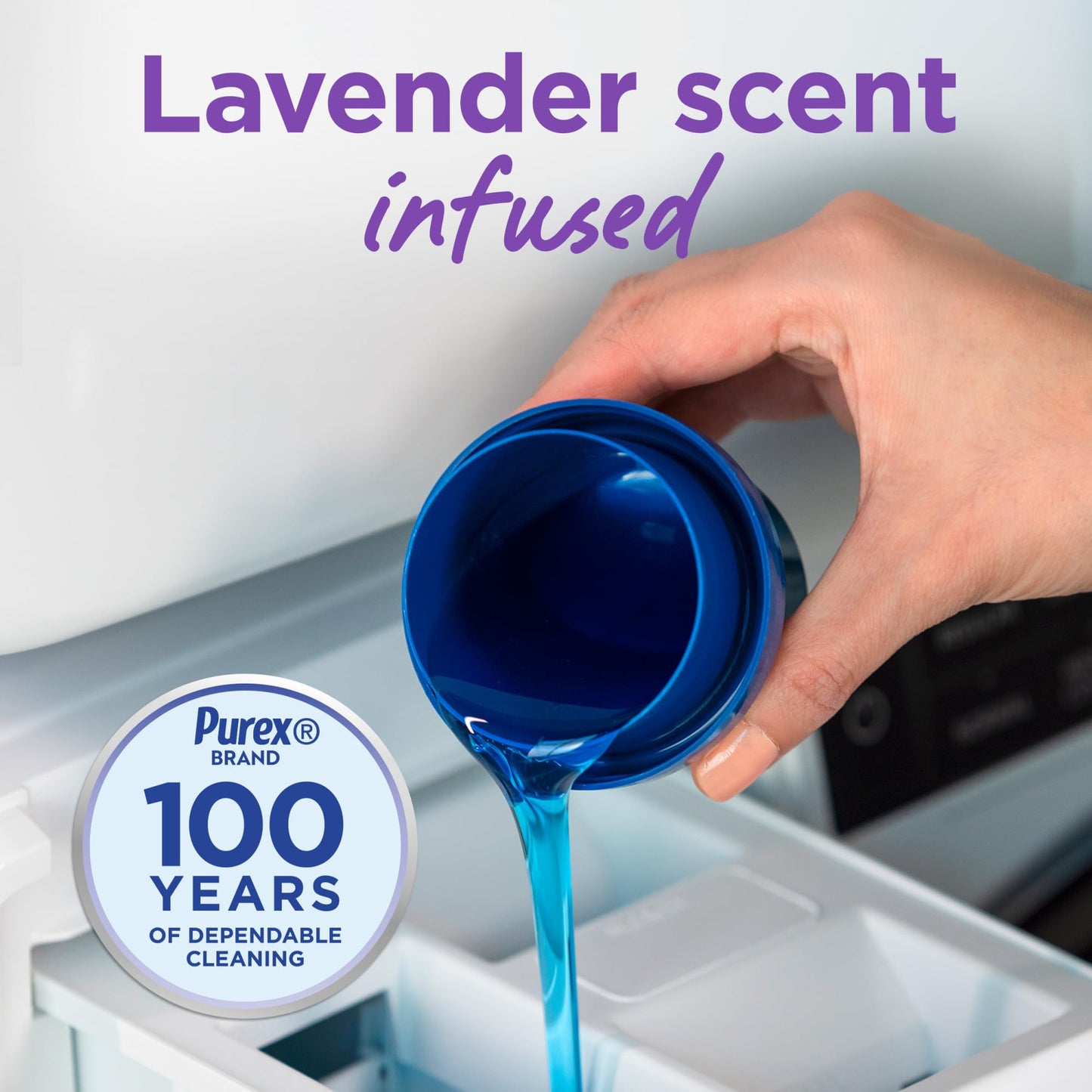 Purex Lavender Fields liquid Laundry Detergent, 150 fl oz, 115 loads
