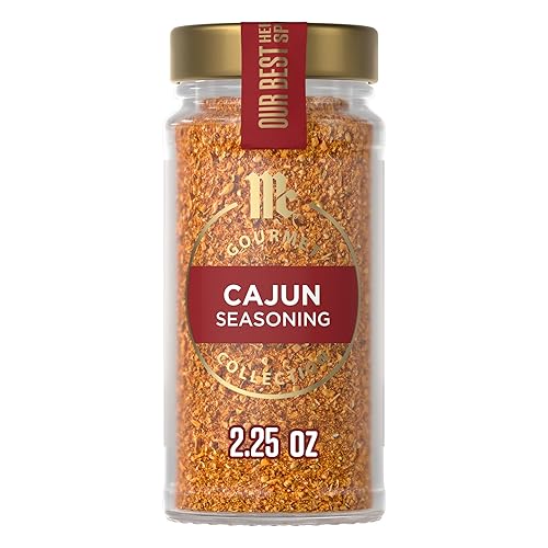 McCormick Gourmet Collection Cajun Seasoning, Non GMO, Our Best Herbs & Spices, Spicy, Louisiana-Style Blend with Garlic, Onion & Peppers, Jazz Up