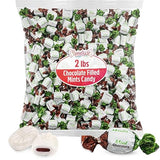 Chocolate Filled Mints Candy, 2lb Pack of Chocolate Mint Candy Individually Wrapped, Perfect Mint Candies for Party Favors and Everyday Enjoyment