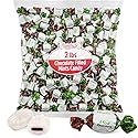 Chocolate Filled Mints Candy, 2lb Pack of Chocolate Mint Candy Individually Wrapped, Perfect Mint Candies for Party Favors and Everyday Enjoyment
