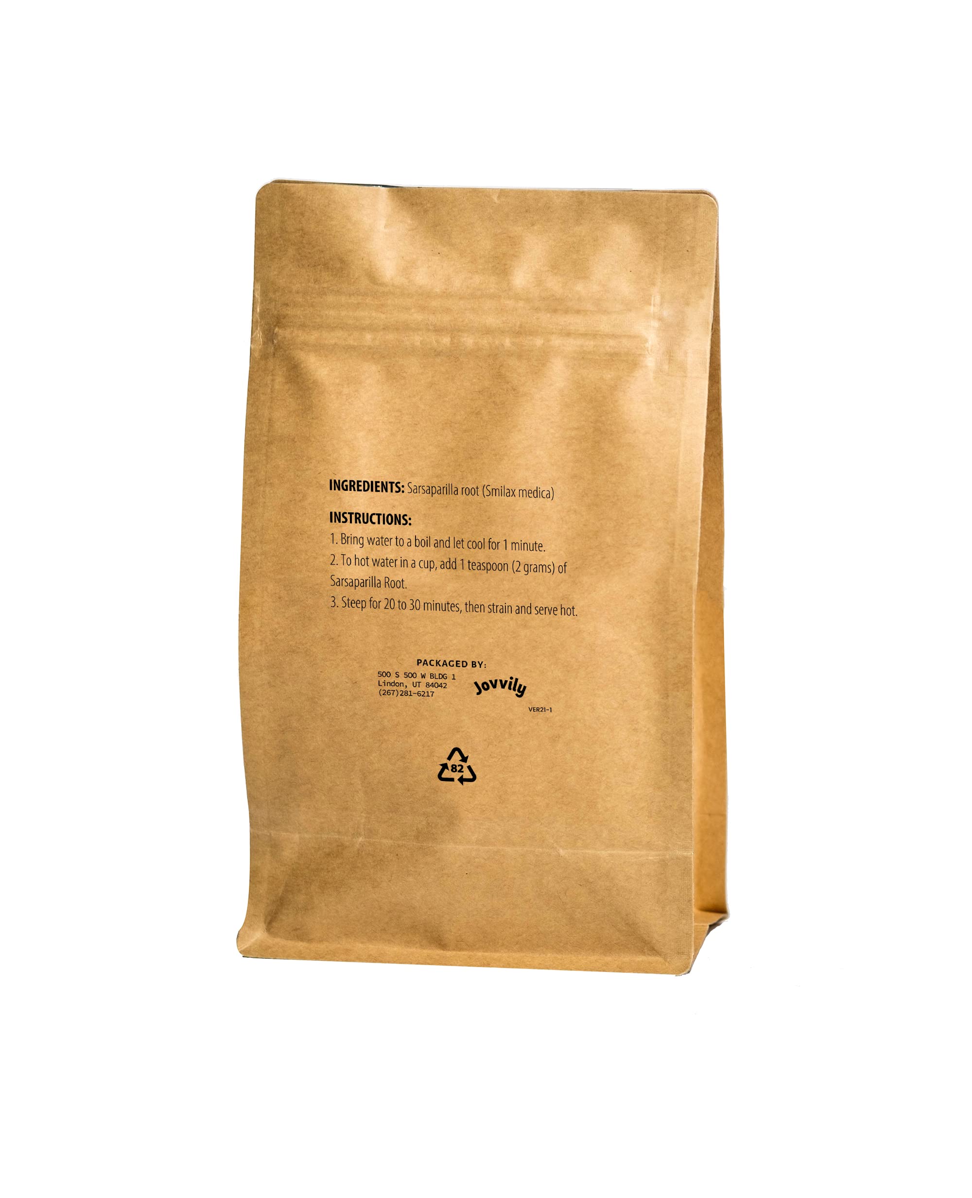 Jovvily Sarsaparilla Root - 4 oz - Cut & Sifted - Herbal Tea - Flavor Modifier