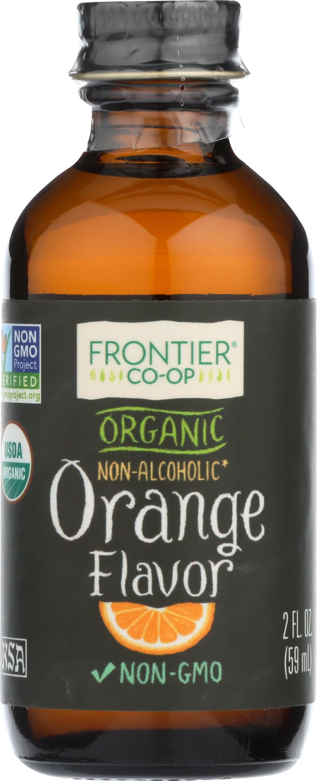 FRONTIER Organic Orange Flavor, 2 FZ