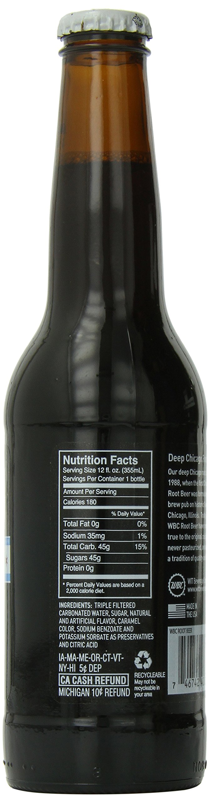 WBC/Goose Island Craft Soda Root Beer, 12 Ounce (Pack of 4)