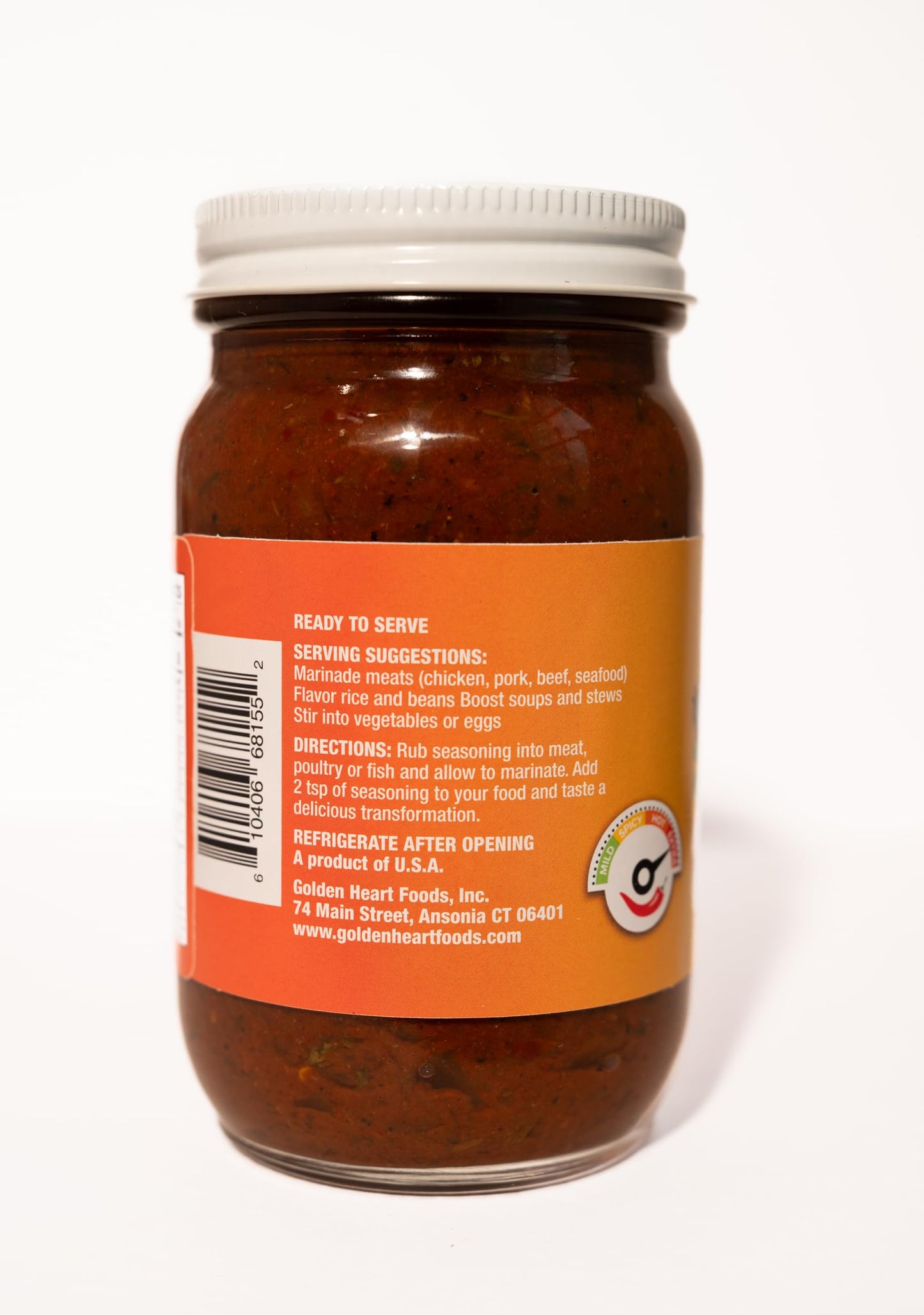 Golden Heart Spicy Haitian Epis - Authentic All?Natural Caribbean Seasoning & Marinade Paste - Spicy Heat, Gourmet Flavor Base for Meats, Seafood