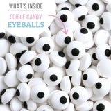 Sweets Indeed Bulk Candy Eyeballs, 200 Edible Eyes, Christmas Sprinkles, Perfect for Cake Decorations, Baking, Ice Cream, Cookies, Cupcake Topper