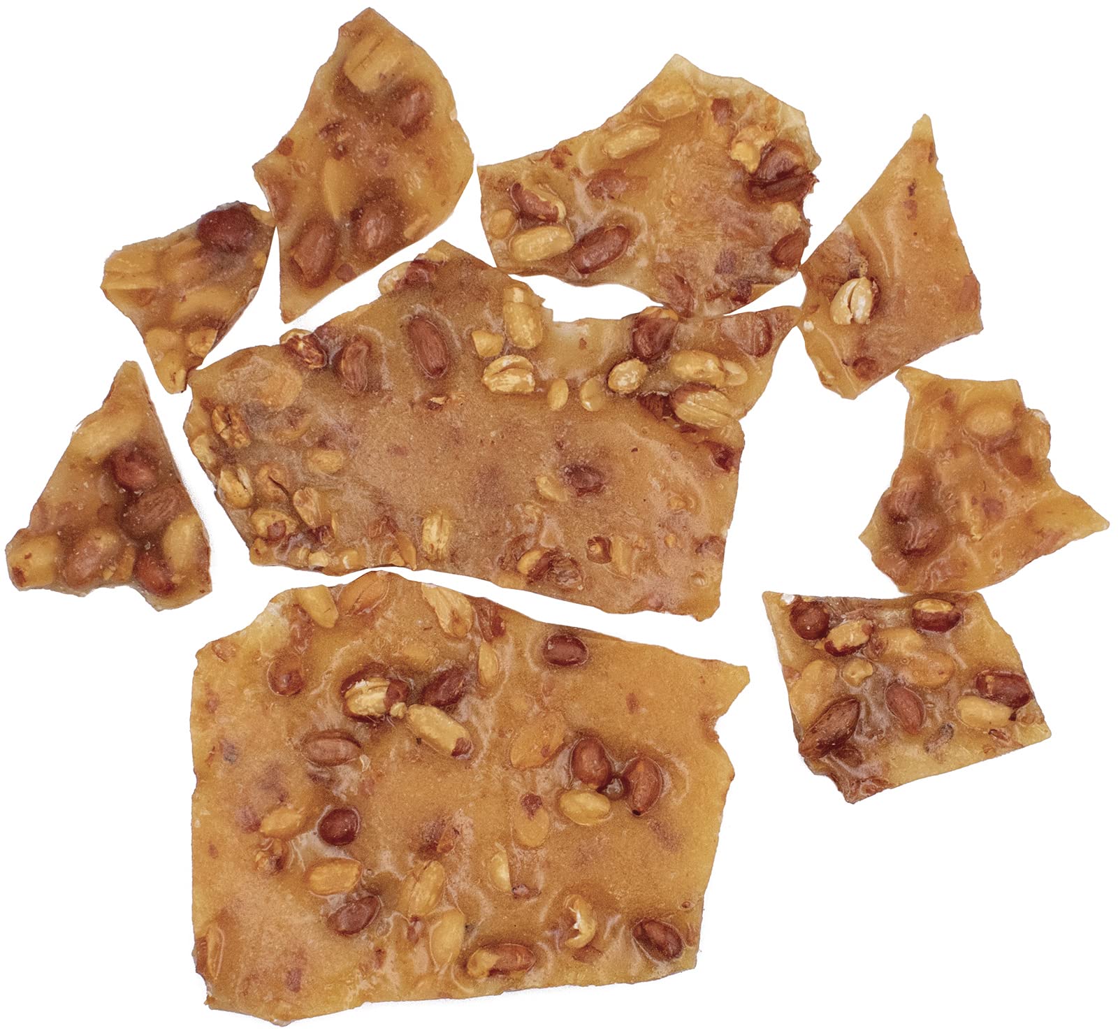 Handmade Peanut Brittle 2.25 lbs Triple Holiday Pack of 9 oz Boxes