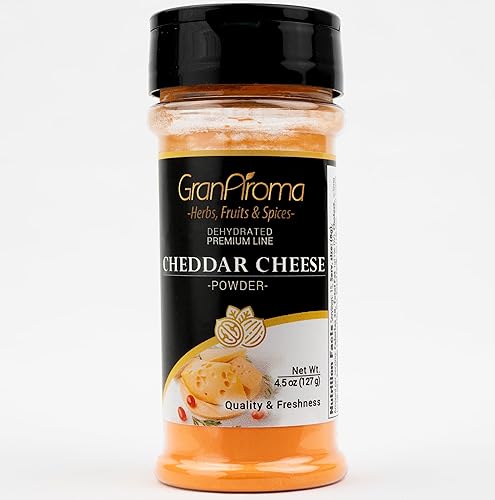 GranAroma Cheddar Cheese Powder, Sauces & Dips, Pure Cheese Flavor (4.5 Ounce)