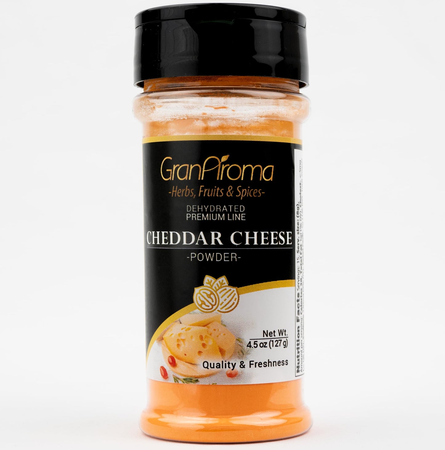 GranAroma Cheddar Cheese Powder, Sauces & Dips, Pure Cheese Flavor (4.5 Ounce)