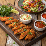 Just Bare Chicken Lightly Breaded Spicy Breast Fillets | Fully Cooked |22 G Protein | Frozen |1.50 LB