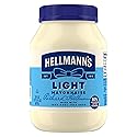 Hellmann's Light Mayonnaise For A Creamy Condiment for Sandwiches and Simple Meals Light Mayo Made With 100% Cage-Free Eggs 30 oz