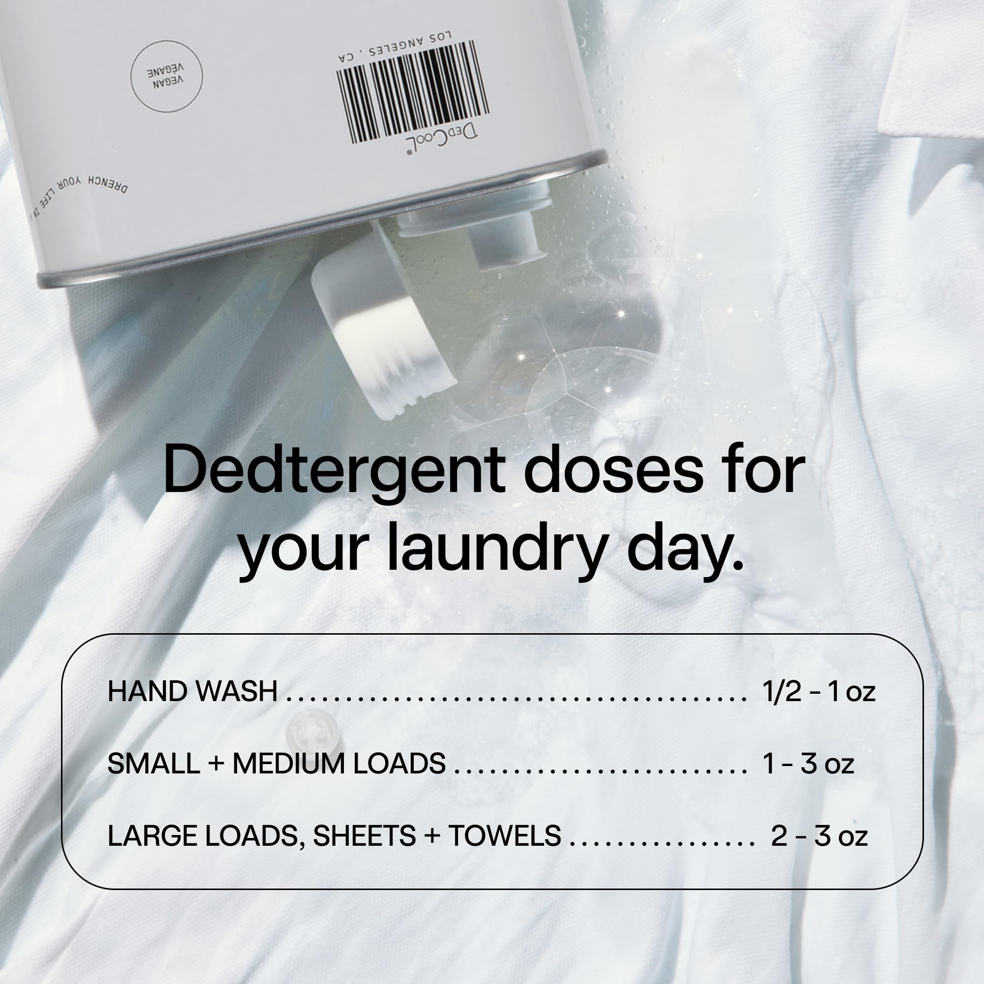 DedCool Liquid Laundry Detergent in Xtra Milk | Luxurious Scent | Stain-Removing Formula | Infused with Natural Essential Oils | Non-Toxic | Up to 60