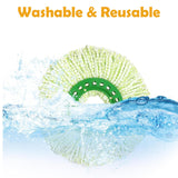 Odashen 3 Pack Washable Microfiber Replacement Mop Heads for Libman Tornado Spin Mop Refill, Microfiber Refill Head for New Version Spin Mop System