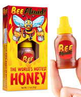 Bee Afraid: The World's Hottest Honey - Infused with 9 Million SHU Spicy Chili Extract, Gourmet Spicy Honey (1.1 oz) - Small, hand-crafted batches