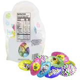 Fruidles Easter Puppy Double Crisp Eggs, Happy Easter Day Eggs, Party Bag Fillers, Individually Wrapped Foils, Kosher Certified (6-Pack Variety)