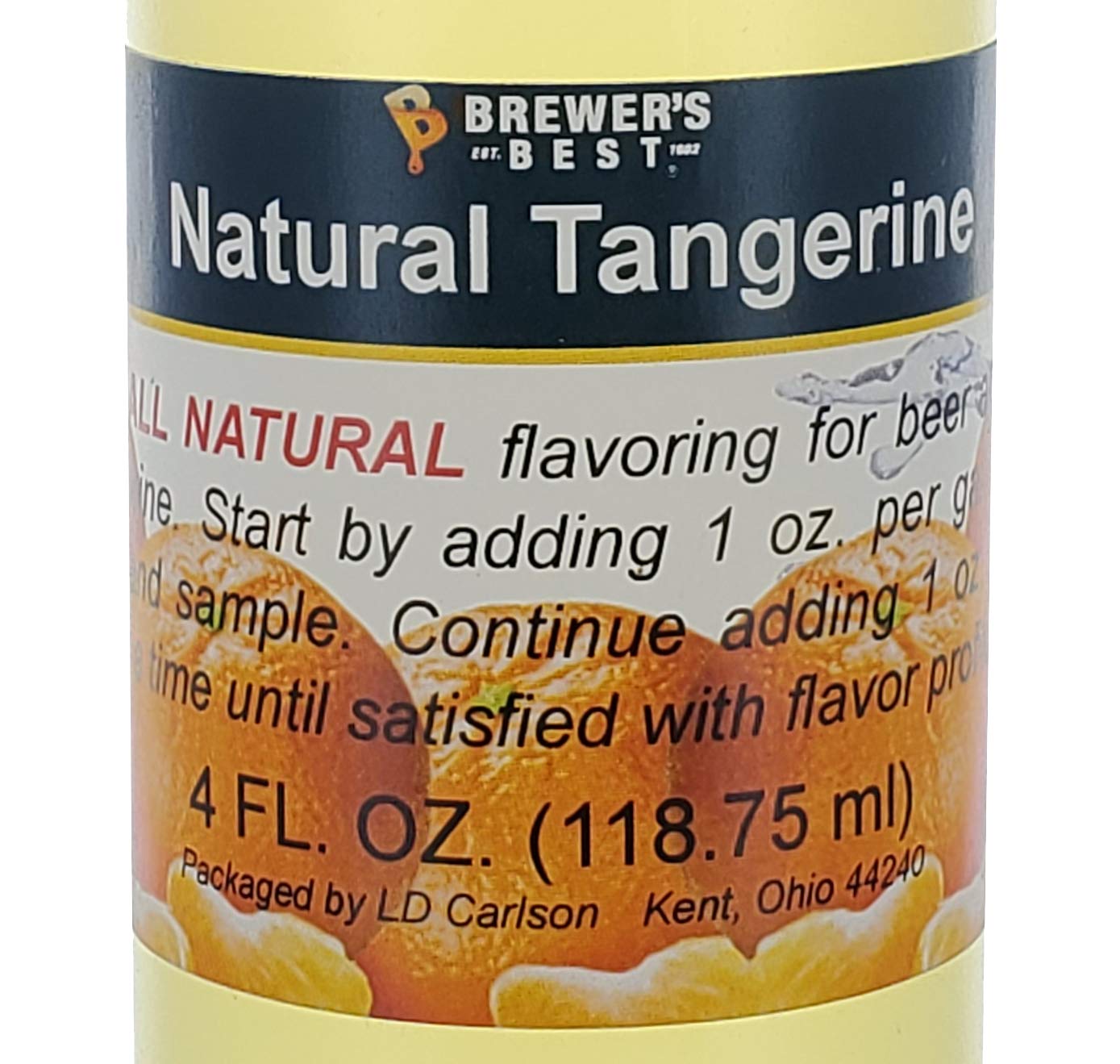 Natural Tangerine Flavoring Extract - 4 oz.