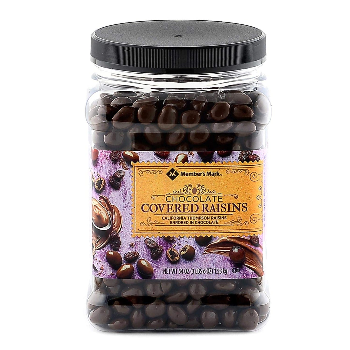 Chocolate Covered Raisins 54 OZ-Members Mark-2 pack