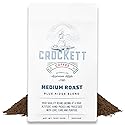 Crockett Medium Roast Ground Coffee - Bold Medium Roast Ground Coffee with Smooth Body, Balanced Flavor & Clean Finish - Perfect for Classic Coffee