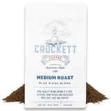 Crockett Medium Roast Ground Coffee - Bold Medium Roast Ground Coffee with Smooth Body, Balanced Flavor & Clean Finish - Perfect for Classic Coffee
