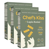 Chef’s Kiss Protein Rotini | 24g Protein, High Fiber | Gluten Free, Plant-Based, Lower Carb Pasta Made from Lupins | No Fillers No Gums | Nutrient