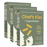 Chef’s Kiss Protein Rotini | 24g Protein, High Fiber | Gluten Free, Plant-Based, Lower Carb Pasta Made from Lupins | No Fillers No Gums | Nutrient