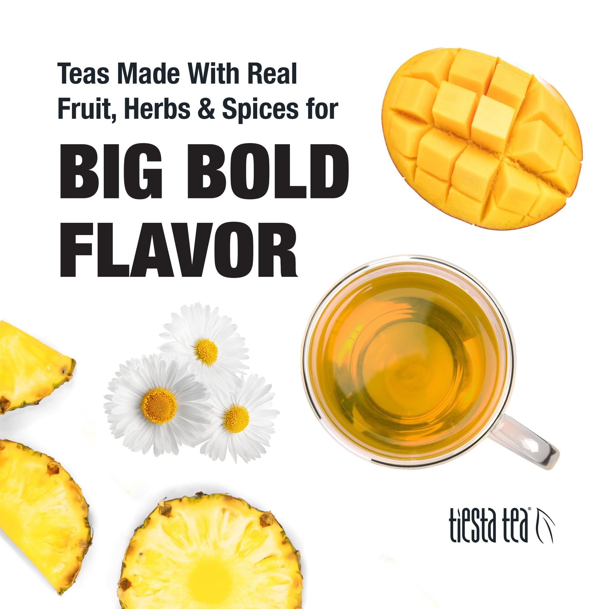 Tiesta Tea - Mango Dreamzzz Chamomile Loose Leaf Herbal Tea, Relaxing Chamomile & Lemongrass Blend, Caffeine-Free, Brew Hot or Iced, Makes Up to 25