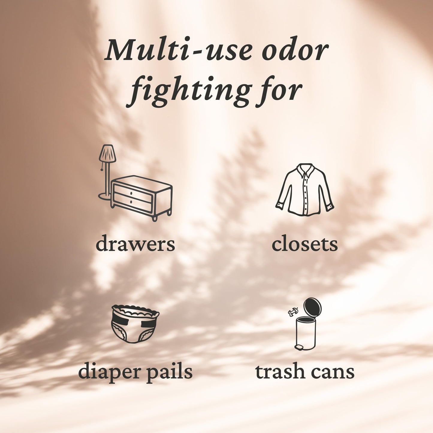 Fresh Wave Lavender Odor Eliminating & Deodorizing Packs | Bag of 6 & Fresh Pod Case | Safer Odor Relief for Small Spaces | Natural Plant-Based Odor