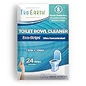 Tru Earth Toilet Bowl Cleaner Eco-Strips | Plastic Jug-Free, Septic-Safe for Cleaning | Easy to Use | 24 Strips
