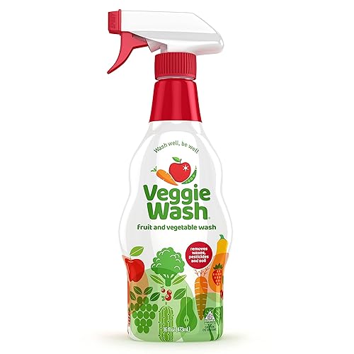 Veggie Wash Fruit & Vegetable Wash, Produce Wash and Cleaner, 16-Fluid Ounce, CASE of 12, Packaging May Vary