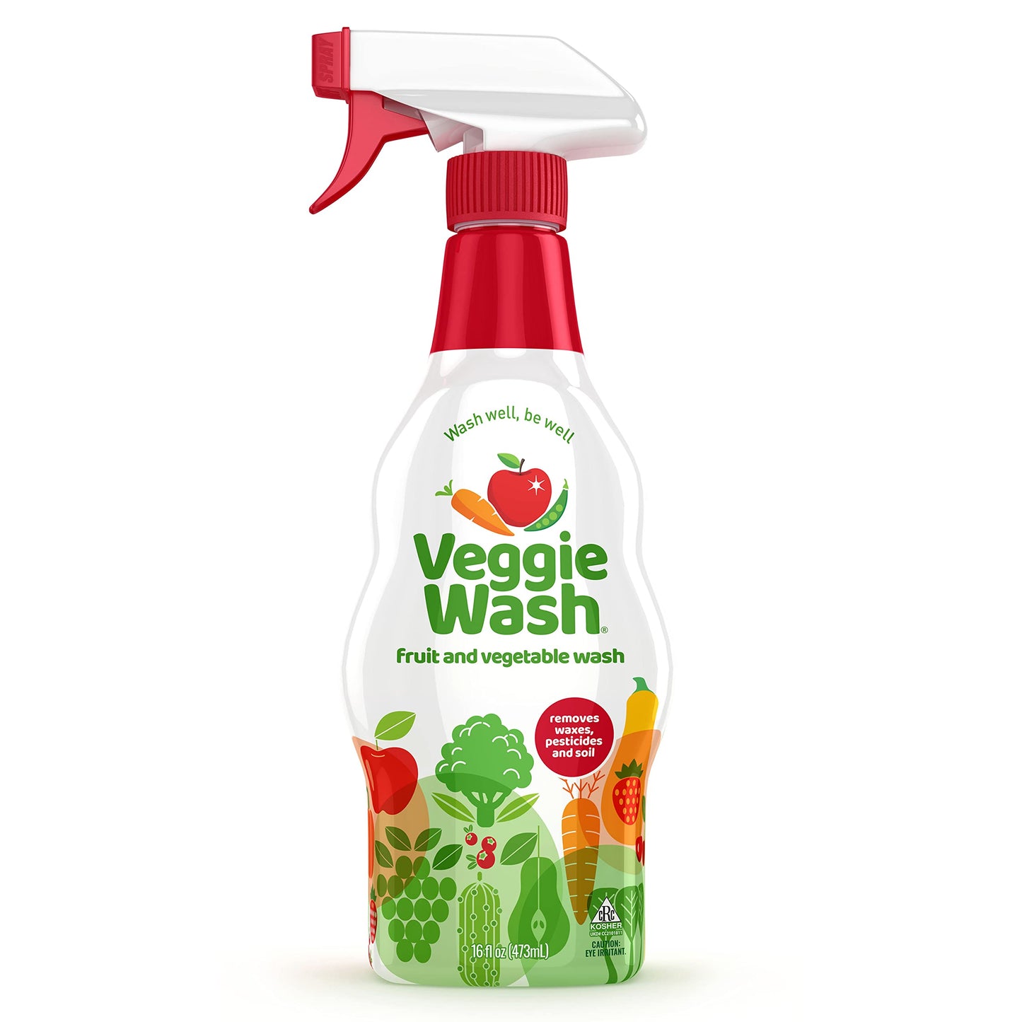 Veggie Wash Fruit & Vegetable Wash, Produce Wash and Cleaner, 16-Fluid Ounce, CASE of 12, Packaging May Vary