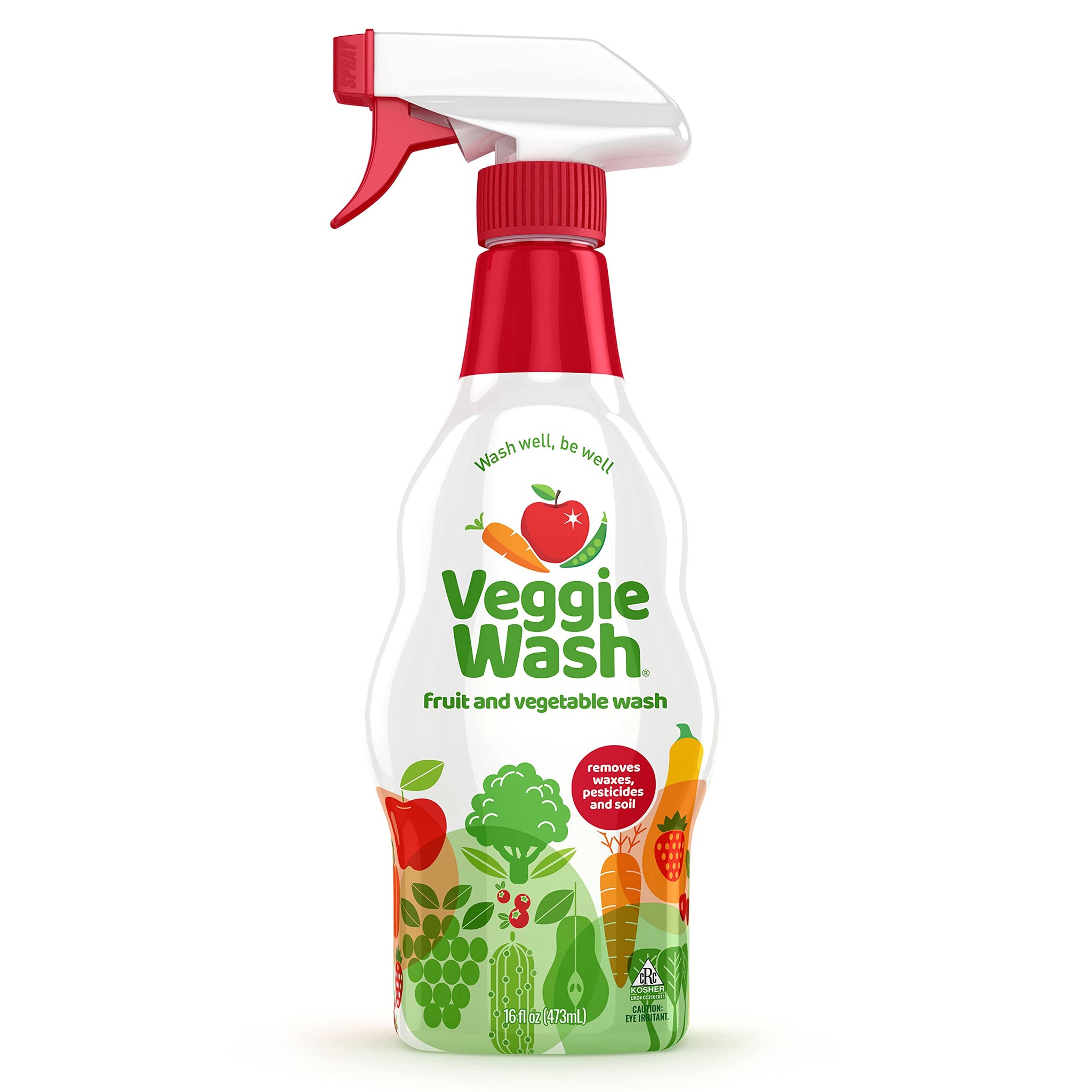 Veggie Wash Fruit & Vegetable Wash, Produce Wash and Cleaner, 16-Fluid Ounce, CASE of 12, Packaging May Vary
