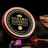 Golden Saffron, Finest Pure Premium All Red Saffron Threads, Grade A+ Super Negin, Non-GMO Verified. For Tea, Paella, Rice, Desserts, Golden Milk