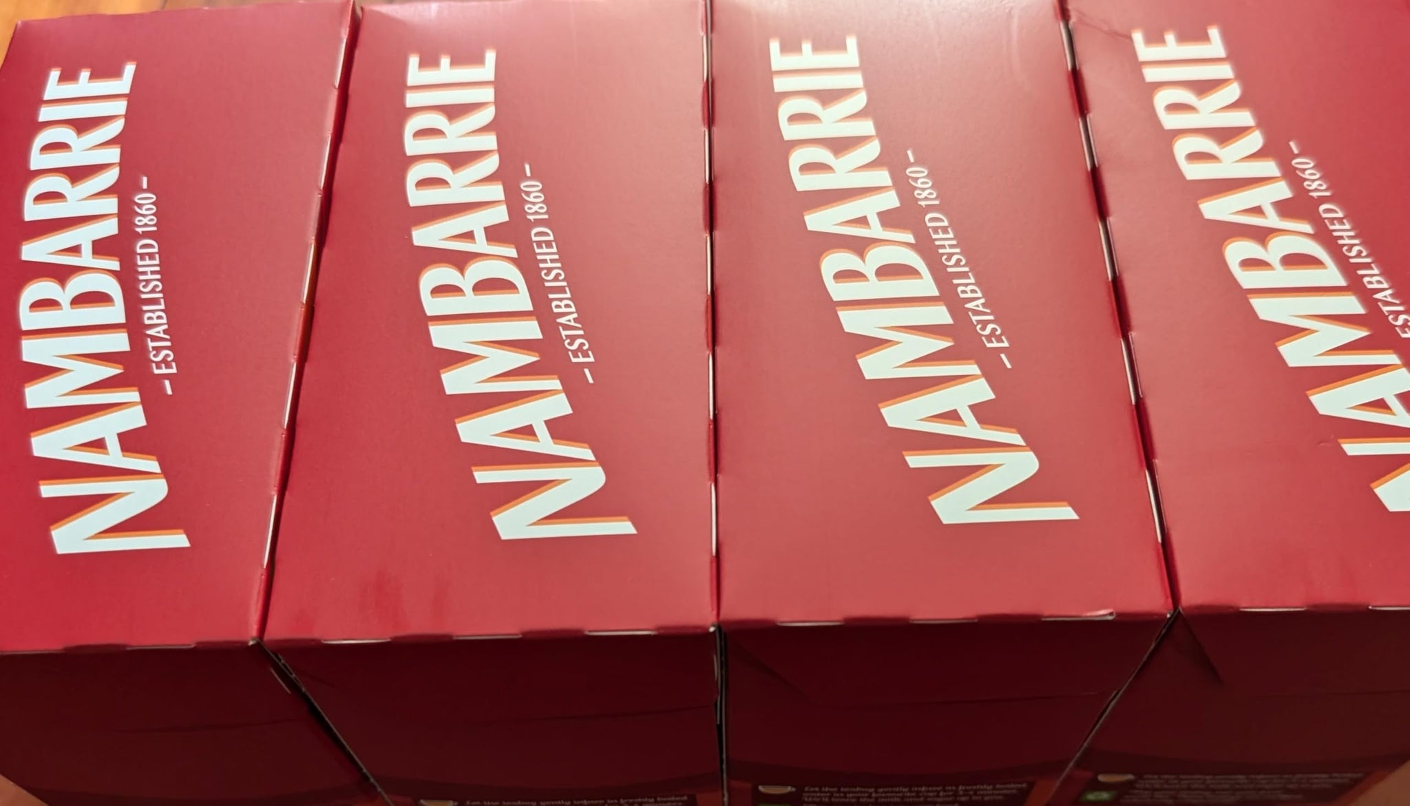 4 x 80 Count Boxes Nambarrie Tea Bags (320 Bags)
