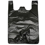YYaaloa 100 pcs Black Trash Bags with Handles - 14x22 Super Thick 1.8mil Plastic Rubbish Bags for Office, Picnic, Kitchen, Bulk Use