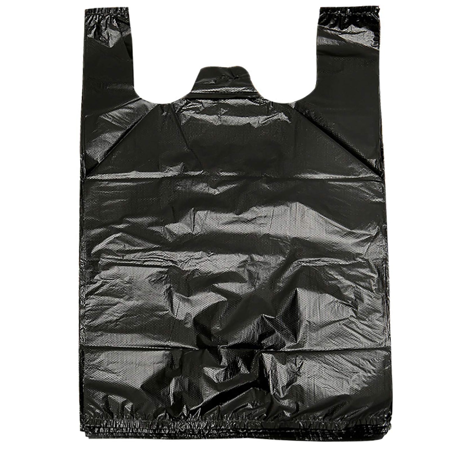 YYaaloa 100 pcs Black Trash Bags with Handles - 14x22 Super Thick 1.8mil Plastic Rubbish Bags for Office, Picnic, Kitchen, Bulk Use