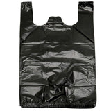 YYaaloa 100 pcs Black Trash Bags with Handles - 14x22 Super Thick 1.8mil Plastic Rubbish Bags for Office, Picnic, Kitchen, Bulk Use
