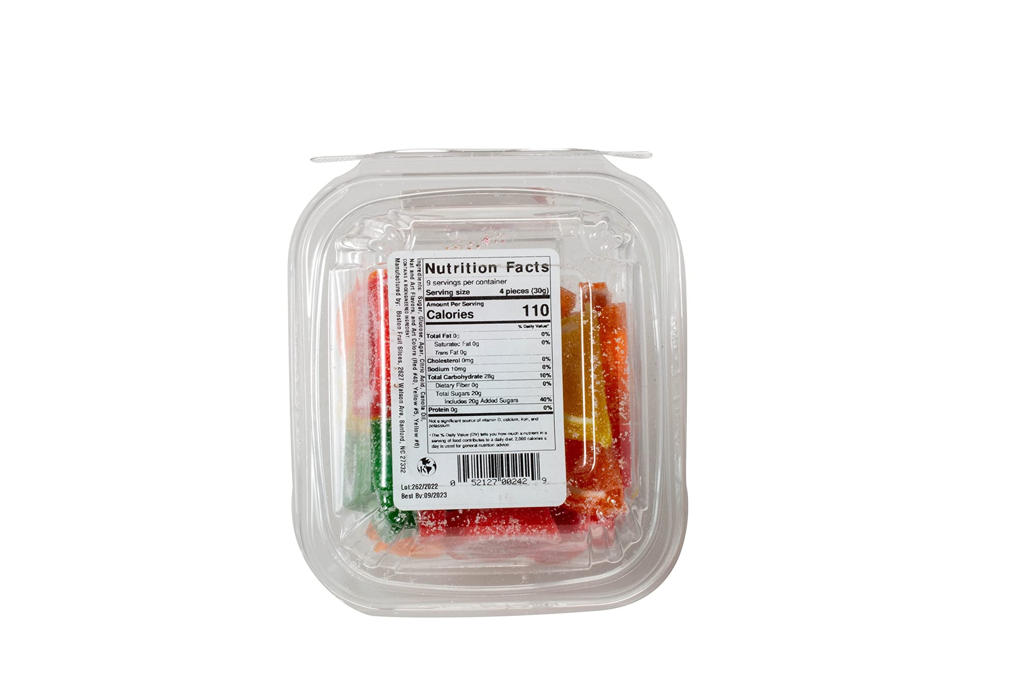 Boston Fruit Slices Mini Fruit Gummy Candies 10oz Tub