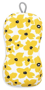 MÜkitchen Premuim Sponge for Dishes and Household Cleaning | Microfiber Print and Non-Scratch Scrub Pad (Buttercup Floral)